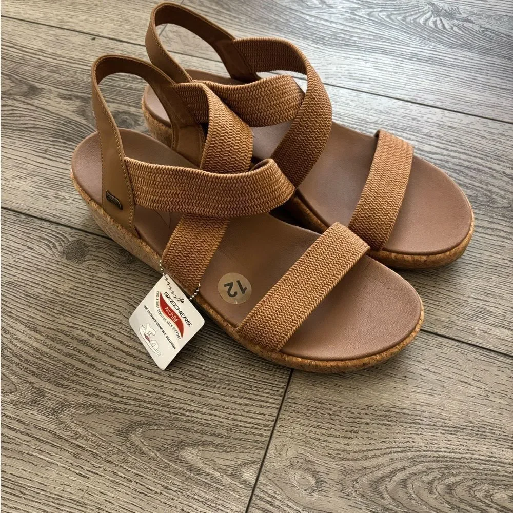 Skechers Tan Strappy Sandals